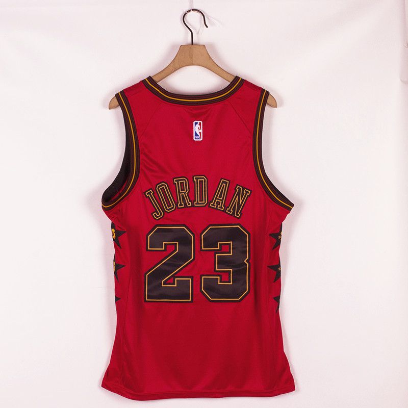 Men Chicago Bulls 23 Jordan Red Championship Commemorative Edition NBA Jersey